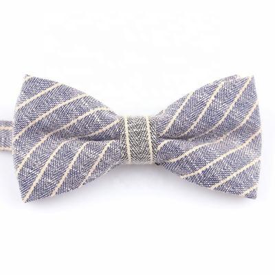 China 100% Handmade Hot Autumn&Winter Designs Classic Stripes 100% Handmade Custom Bow Tie for sale