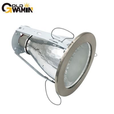 China Traditional Glass cover style E27 standard recessed spotlight fixture for led or halogen light source bracket for sale