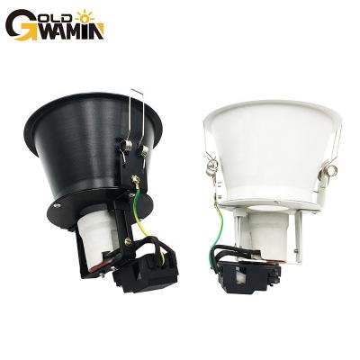 China Traditional Aluminium made recessed downlight fixture with iron holder for E27 standard led bulbs for sale