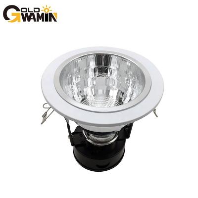 China Traditional Recessed ceiling downlight fixture for E27 standard holder LED light shource with wire box for sale