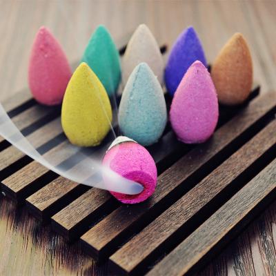 China Chinese Madden 10 Pcs/Bag Natural Indian Smoke Incense Cones Backflow Tower Backflow Sandalwood Bullet for sale