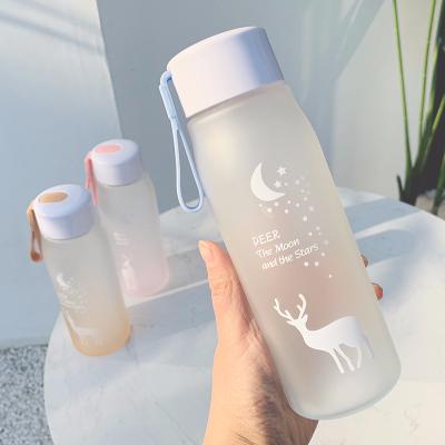 China Sustainable Bottle 560ml Leak Proof For Girl Travel Plastic Cycling Portable Water Bottles H1177 for sale