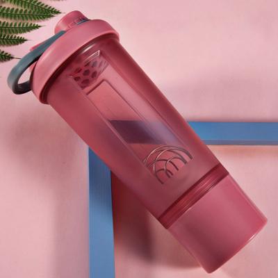 China Portable Viable Whey Powder Mixing Sports Nutrition Leakproof Protein Shaker Fitness Water Bottle for sale