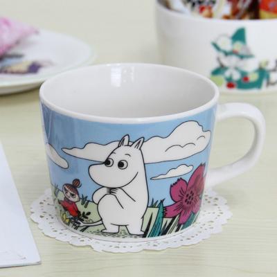 China Creative Muumi Cup Coffee Afternoon Tea Cup Breakfast Tumbler Mumin Family Ceramic Mugs Milk Disposable Cup Cartoon Hippopotamus for sale