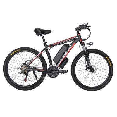 China C6 Aluminum Alloy 1000W Motor 13AH Lithium Battery Electric Mountain Bike 26