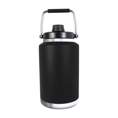 China Viable Customize Sports 1 Gallon Stainless Steel Water Bottle Jug 18/8 Food Grade Insulated Travel Drinking Water Flask for sale