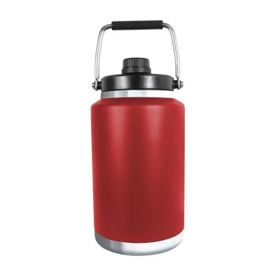 China Wholesale 128oz Bpa Free Sustainable Sports Large Vacuum Cup Thermo Wide Mouth Metal Stainless Steel Gym Gym Gallon Water Jug Bottle for sale