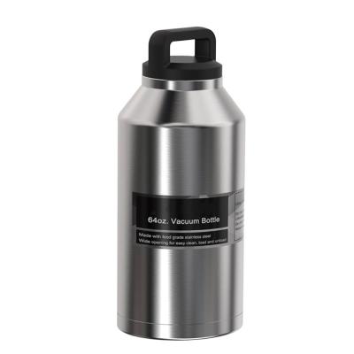 China Custom Viable High Quality 64oz Steel Water Bottle Logo Double Wall Insulated Stainless Large for sale