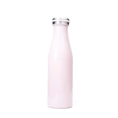 China Custom Disposable 12oz 17oz Stainless Steel Leak Free Double Wall Vacuum Insulated Milk Water Bottle Water Thermos Bottle for sale