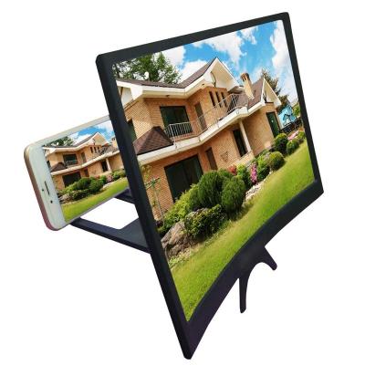 China Phone Screen Magnifier 12 Inch 3D Mobile Phone Curved Screen Amplifier For Smartphone Screen Magnifying Amplifier for sale