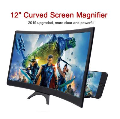 China Phone Screen Magnifier 2019 New Product Ideas 12 Inch TV Curved Universal Screen Amplifier Mobile Phone Magnifier For Smart Phone 3d Screen Enlarger for sale