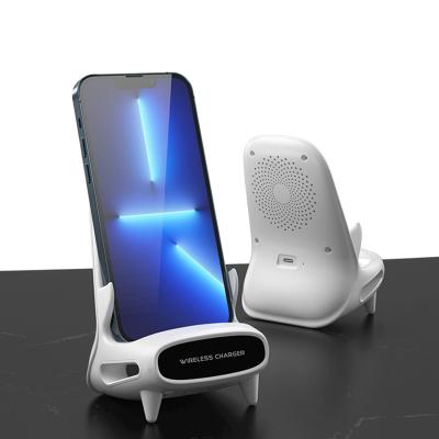 China Cell Phone Trending 2022 Best Qi Wholesale Portable 3 in 1 Wireless Fast Charger Station Universal Mobile Phone Foldable Desk Stand for sale