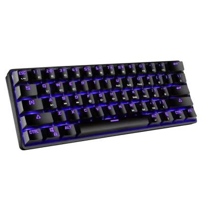 China Wireless New Product Mechanical Gaming Keyboard 61 Keys Extract Portable Wireless Keyboard USB IOS Windows Andriod Keyboard for sale