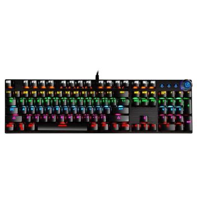 China New Quality Guarantee MK-800 Wireless Waterproof 100% Gaming Keyboard Rainbow Backlight Mechanical Computer Wired Keyboard for sale