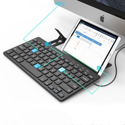 China Hot Selling Quiet Keystrokes Wireless Mini Portable Wireless Keyboard for Mobile Phone Tablets for sale