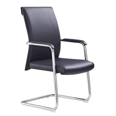 China Modern Low Back Black Executive Office Chair For Meeting Room Leather Chair for sale