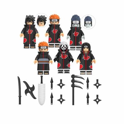 China DIY Building Brick KDL801 WM Anime Mini Action Figures Building Block Sasuke Itachi Sakura Jiraiya Bricks Kids Toys For Children Juguetes for sale