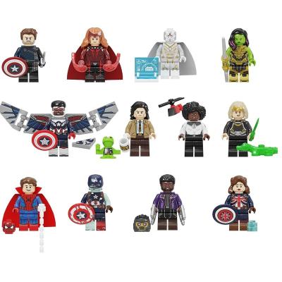 China New Super Heroes Brick PG8298 DIY Mini Ironman Star Spiderman Lord Thanos Doctor Strange action number block building toys for kids juguetes for sale