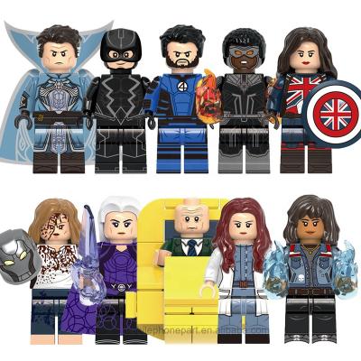 China Mister Fantastic Wanda Captain Carter Figures Building Brick X0338 Super Heroes Professor X America Chaves Black DIY Building Blocks Kids Toys for sale