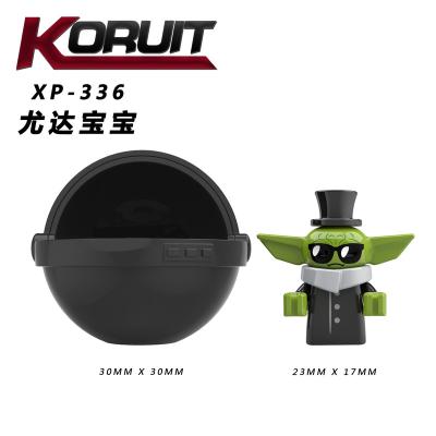 China Building toy koruit XP336 baby mandalorian yoda figures DIY block toys for sale