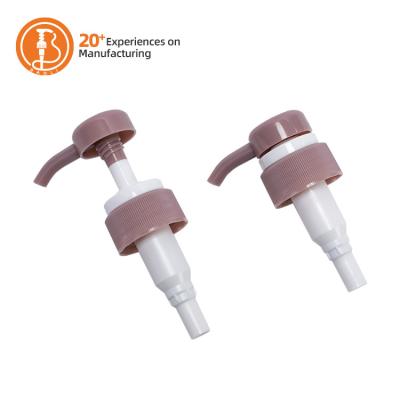 China Plastic Cosmetic Bottles Metal Soap Body Lotion Left Right Pump 28/410 30/410 33/410 for sale