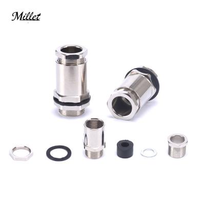 China Electric Accessories Millet 304 316 Stainless Steel Single PAGE Wire Compression Cable Gland Explosion Proof Armored Cable Glands Wiring Joints for sale