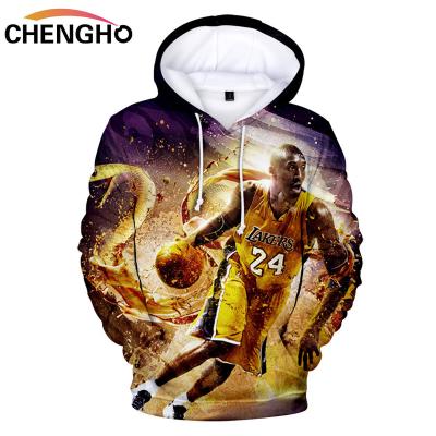 China Multiple Color Men Pullover Hoodies Kobe Bryant Basketball Fashion Hoodie Tank Top 3D Print Anti-shrink Wholesale Sweatshirt for sale