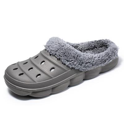 China Worldwin New Style Lightweight Couple Flat Sandals Beach EVA Garden Shoes Fur Clogs for sale