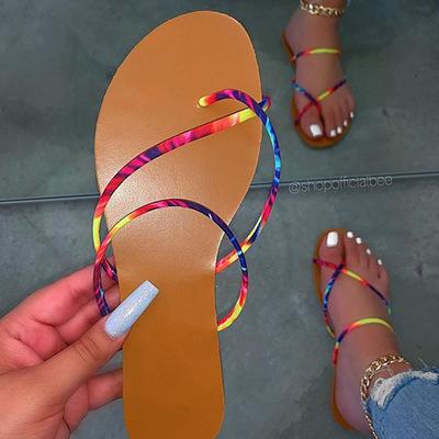 China Fashion Trend World-Win Win Summer Girls Beach Slipper for Women Ladies Fancy Shoes Women's Flat Sandals for sale