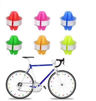 China Mountain Bikes Bicycle Hot Wheel Spoke Warning Reflective Beads Bicycle Spoke Reflective Beads 20pcs for sale