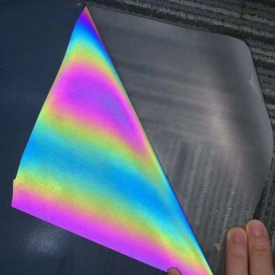 China Garment Plotter Cutter Rainbow Heat Transfer Film Reflective Vinyl for sale