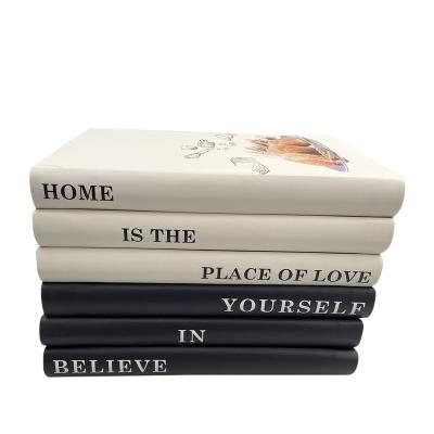 China Custom Living Room Cafe Hardcover Book The Real Decorative Fake Books Set Coffee Tables Buries Decor Fashion Stacked Home Books Decorative for sale