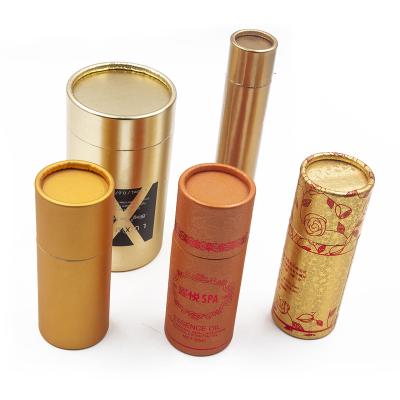 China Recycled white round cosmetic paper packaging materials packaging paper tube cylinder gift box tube box for sale