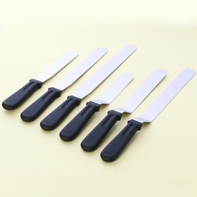 China Sustainable Stainless Steel Butter Spatula Cake Cream Knife Fondant Smoother Cake Decorating Tools Pastry Kitchen Baking Tool 6/8/10 Inch for sale