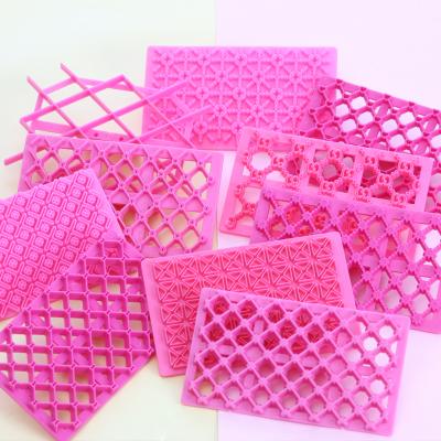 China Stocked Different Patterns Fondant Stamper Dough Cookie Lace Flower Cutters Molds for sale