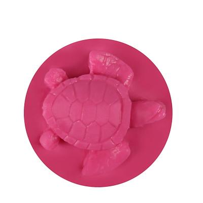 China 3D Decoration Cute Animal Turtle Mold DIY Craft Handmade Resin Silicone Turtle Soap Chocolate Mold for sale