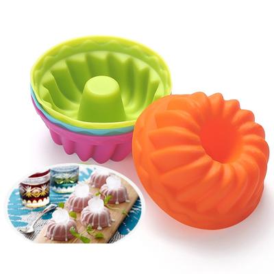 China Viable Desser Egg Custard Mold Cake Cannele Muffin Cake Silicone Tart Maker Molds Non-Stick Baking Tools for sale