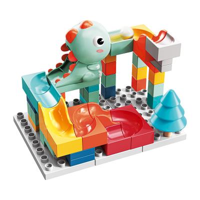 China DIY TOY Ball Puzzle DIY Interaction Multiplayer Variety Spelling 62 Large Particle Creative Cute Dinosaur Slide Block for sale