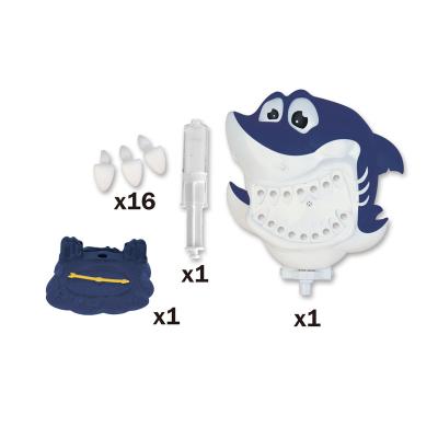 China Plastic Children's Fun Family Entertainment Interactive Tricky Decompression Creative Game Spoof Tooth Extraction Water Jet Shark Toy for sale