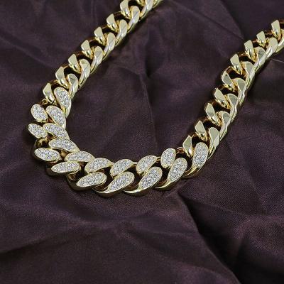 China wholesale elite punk fashion hot sale for jewelry making hip hop link metal moissanite cuban wand 925 tennis women chain for sale