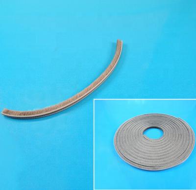 China Aluminum frame to prevent the window pile brush wool pile weatherstrip non-silicated weatherstrip from dust and water for sale