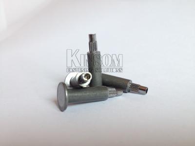 China Special semi-tubular rivets flat head step knurling rivets for sale