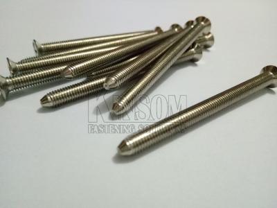 China Countersunk phillips head machine screws in beam end 45° angle for sale