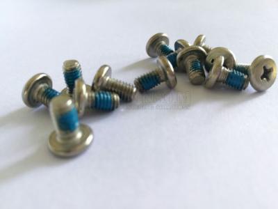 China Stainless Steel 304 316 Machine screw Cheese Cross Phillips Head with Blue Nylok Nylon Patch for sale