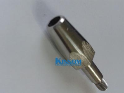 China Special stainless steel screw with precision hexagon CNC machining part for sale