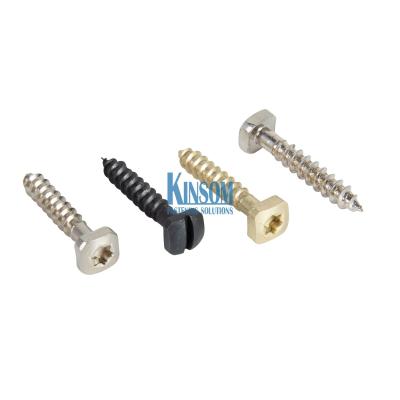 China Special self tapping screws with cross recessed slotting square head color coating for sale