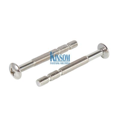 China cross receessed pan head bolts cutting thread shank long fasteners to 60MM 70MM 80MM 90MM 120MM for sale