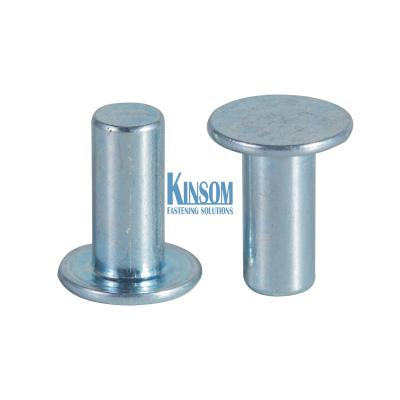 China Flat head solid rivets kinsom fasteners for sale