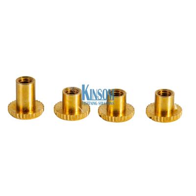 China Rivet nut knurled on the head internal thread customized copper fasteners accessories for sale