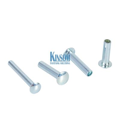 China Mushroom head semi tubular rivets M3-M8 size zinc coating for sale